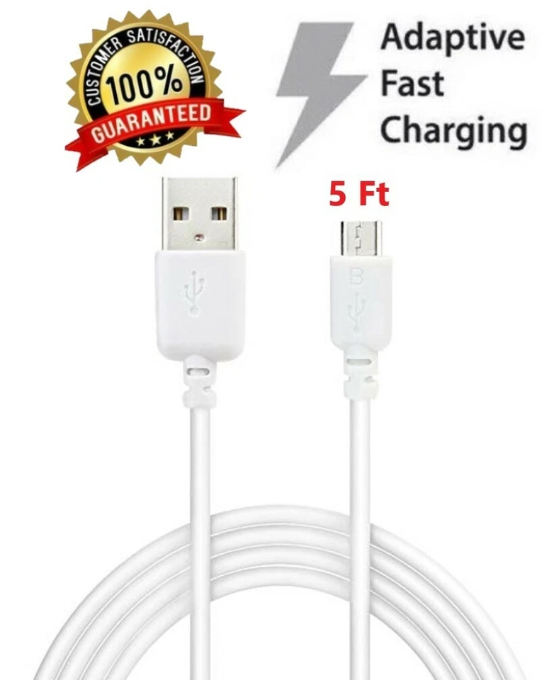 5Ft Micro USB Charge Cable Charger Cord for Amazon Kindle Fire HD 7/8 Tablet - Image 2 of 4