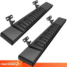Side Step 6 Running Boards For 09-18 Dodge Ram 1500 Regular Cab Blk Nerf Bar