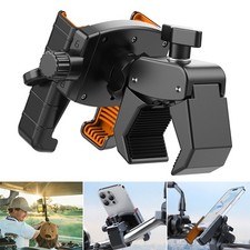 Motorcycle Phone Holder Mount 360 with Safe Lock for Bike Scooter Golf Cart