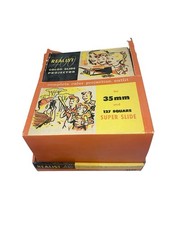 Vtg Realist 400 Deluxe color slide projector, Model 3115 extras  Receipt  1958