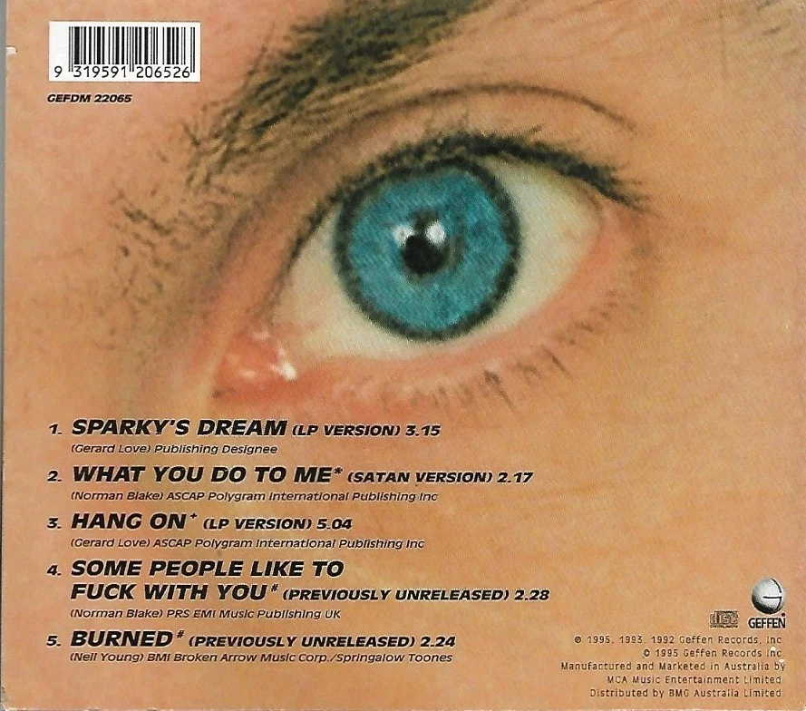 TEENAGE FANCLUB "Sparky's Dream" RARE 1995 AUSSIE ONLY 5Tk DIGIPAK CD SINGLE - Image 2 of 2