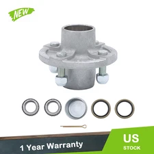 For 2k lbs.1"or 1.0625"Spindle With Trailer Bear Kit 4×4"Galvanized Trailer Hub