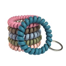 6Pack Keychain Wristlet Set - Retractable Wristlet Keychain Key Wristlets