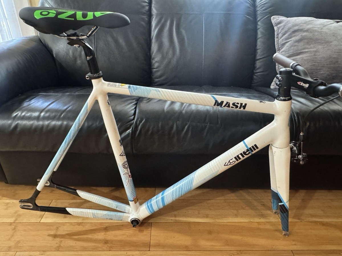 Cinelli MASH Parallax Cyanotype Track Frame Set 58 Cm Large