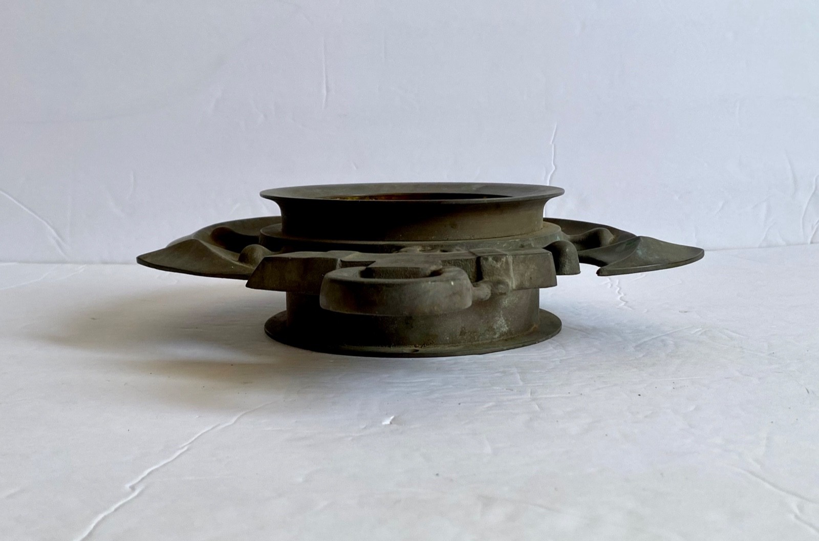 Vintage Brass Nautical Ship's Time Wall Quartz Clock Anchor Marine Ship Boat