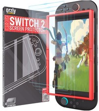 Glass Screen Protector for Nintendo Switch 2 Console 2025 Screen Size 7.9 inc...