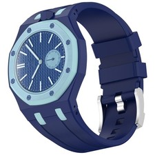 Custom Silicone Watch Band for Swatch AP Royal Pop Pocket Watch, Convertible ...