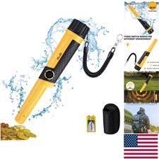 Waterproof Handheld Pinpointer Metal Detector with 360  Side Scan for Treasure
