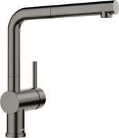 Blanco Linus-S Einhebelmischer, Hochdruck, Pvd Satin Dark Steel (527733)