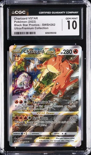 2022 POKEMON BLACK STAR PROMOS ULTRA-PREM COLL CHARIZARD VSTAR CGC 10 GEM MINT