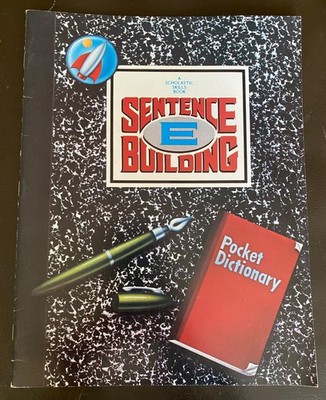 Vintage 1981 unused Scholastic Sentence Building  E  workbook