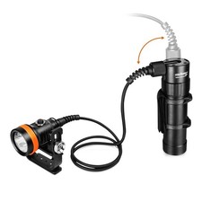 ORCATORCH D630 V2.0 4600 Lumen 5 Imported LED Primary Canister Dive Light wit...