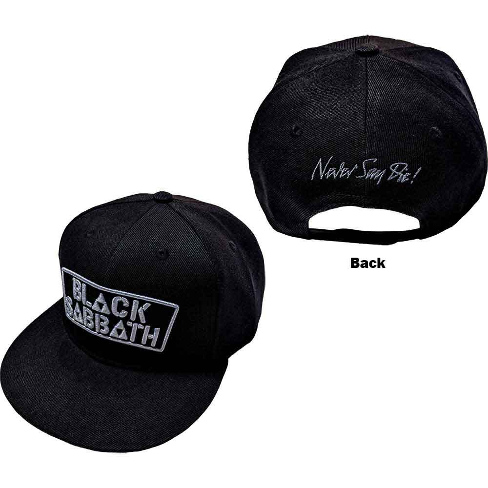Black Sabbath Never Say Die Official Black Baseball Cap