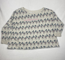 Disney Mickey Mouse Graphic Print Sweater Womens 3X Sweatshirt Pullover