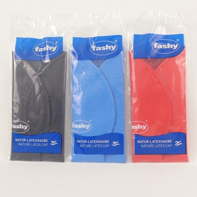 Fashy Badekappe Latex 6,99  * Schwimmkappe Bademütze Naturlatex Auswahl