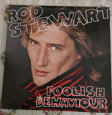 Rod Stewart Foolish Behavior Record 1980 WEA Records Poster First Press 