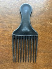 Vintage 80s 90s Goody Black Plastic Hair Pick Comb Lift 5” Made in USA