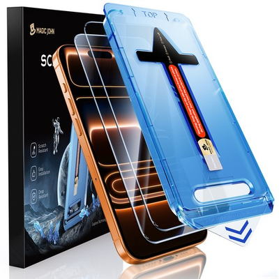 #ad MAGIC JOHN For iPhone 17 16 15 14 13 12 11ProMax Tempered Glass Screen Protector $19.99