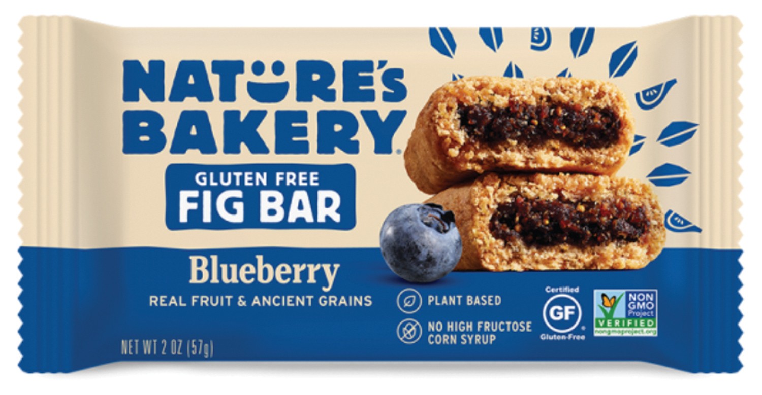 Энергетические батончики Natures Bakery с черникой и инжиром - цельнозер веганские без ГМО 7190₽