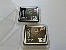 Lot 2pcs 1gb Lexar speed 80x Compactflash CF I memory card CF NIKON CANON