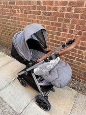 Cuggl Deluxe Pushchair – New Ebony Lightweight Baby Stroller Adjustable Seat