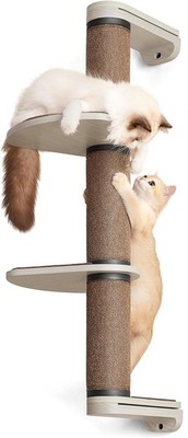 Feandrea 39.7'' Wall-Mounted Cat Tree Tower with Scratching Posts & Perches