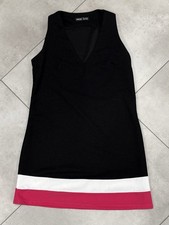 SHEIN Prive Color Block Mock Neck Dress Black White Pink Size Small(4)