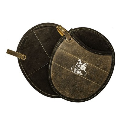 Topflappen aus Cracker Leder mit Kevlar Black Forest Fox Ofenschlupfer Pro 300