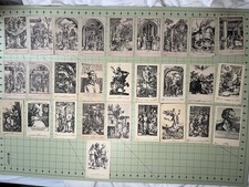 Lot of 26 Vintage Albrecht Dürer Postcards F.A. Ackermann Munich Art Prints 1920