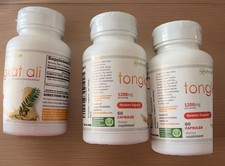 TongkatAli Extract 1200mg 60 Capsules Expiration 6/2026 3 Bottles