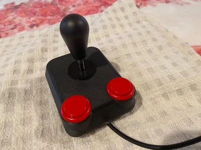 Atari Compatible Arcade Joystick Sanwa Style Atari 2600, 7800, Commodore 64