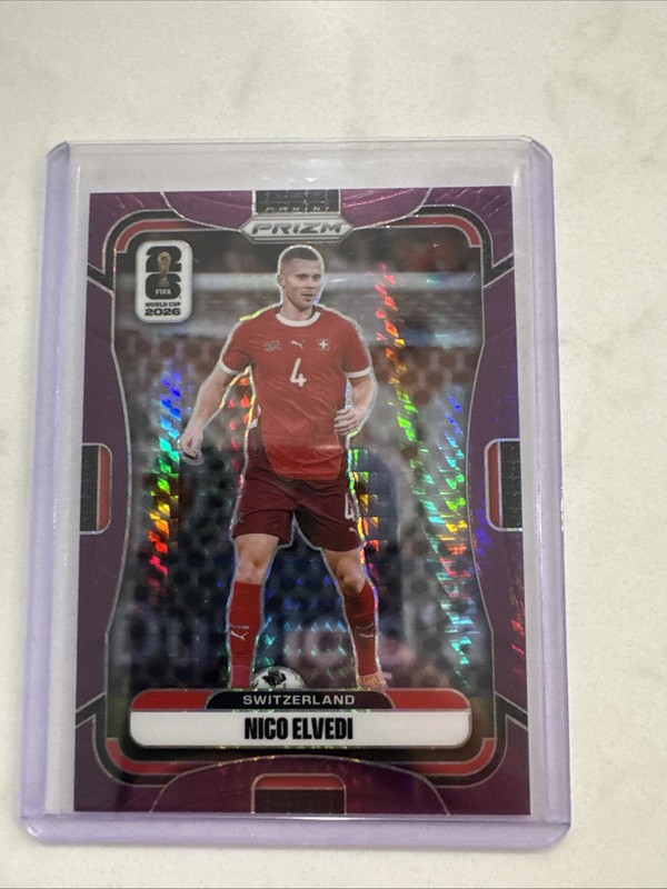 Nico Elvedi 2026 Panini Prizm World Cup #423 Purple Hyper /299
