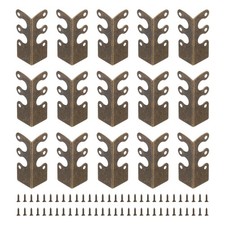 15Pcs Skiffers Baseboard Corner Protectors Baseboard Cover with Screws Bronze
