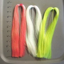 Midge Crystal Flash-long 10" hanks-Thinner/Finer Krystal flash