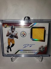 Diontae Johnson #/49??SSP Rookie Patch On-Card Auto 2019 Limited Steelers