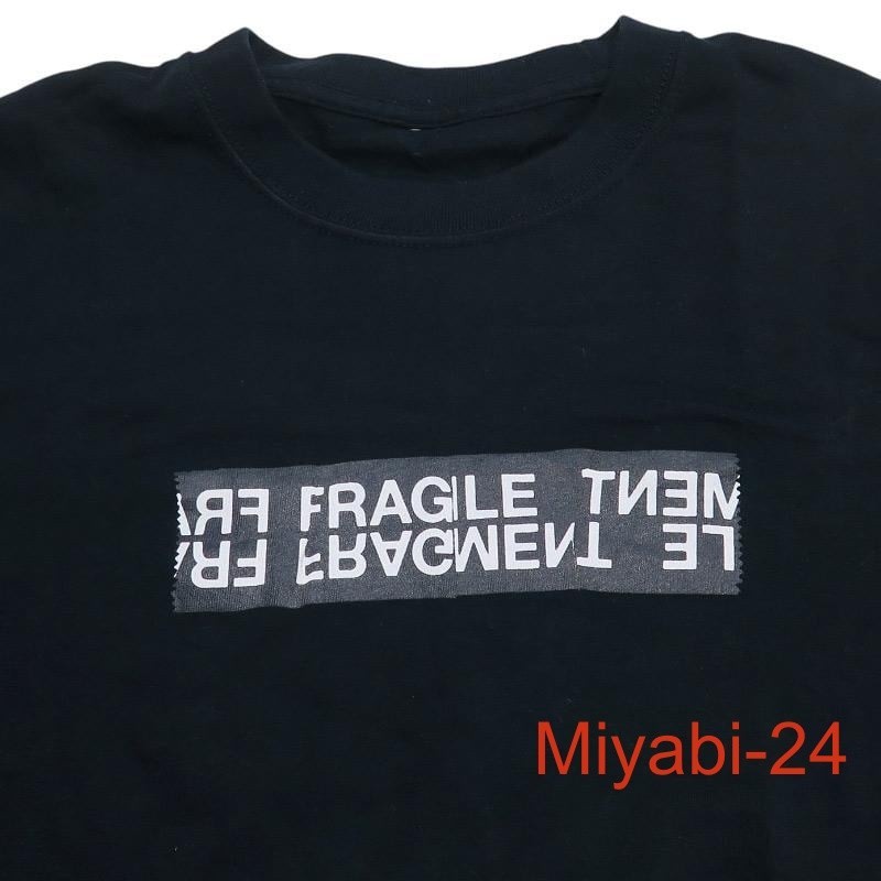 Sacai x Fragment Design FRAGIL T-Shirt Black Size 1 View 3