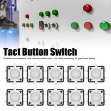 20PCS 12x12x7.3mm Tactile Push Button Switch LED Momentary Tactile Push Button