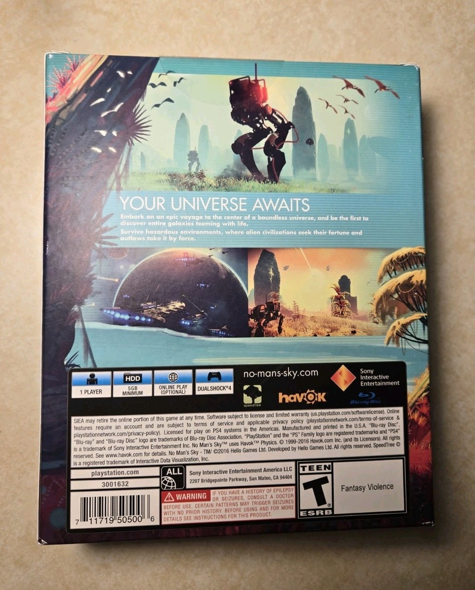 No Man's Sky: Limited Edition (Sony PlayStation 4, 2016) for