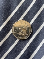 2011 Olympic Handball 50p Coin. Circulated - Available on eBay