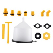 15Pcs Generic Car Radiator Coolant Filling Funnel Set Direct Replaces