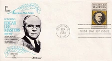 STAMP US SCOTT 1405 "Edgar Lee Masters" 6 CENT 1970 FDC - E
