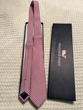 Vineyard Vines Boys 100  Silk Whale Tie Pink