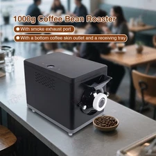 1000g Electric Coffee Bean Roaster Grain Baking Machine 1600W Drum Roasting
