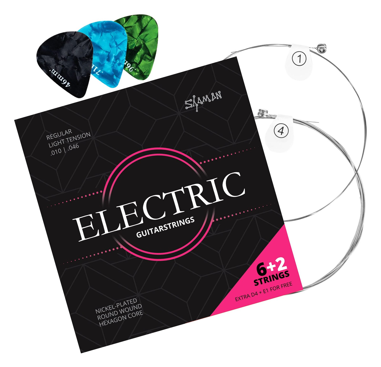 Cordes pour guitare électrique anti casse acier premium longue durée