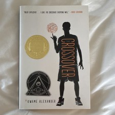 The Crossover by Kwame Alexander Hardcover Novel Basketball Family Dust Jacket