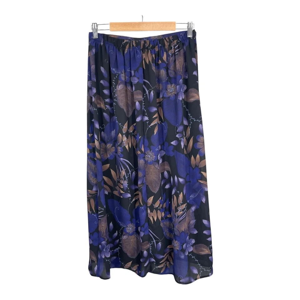 JKLA California Boho Maxi Skirt Women Career Preppy Floral A Line Flowy Size M - Image 2 of 4