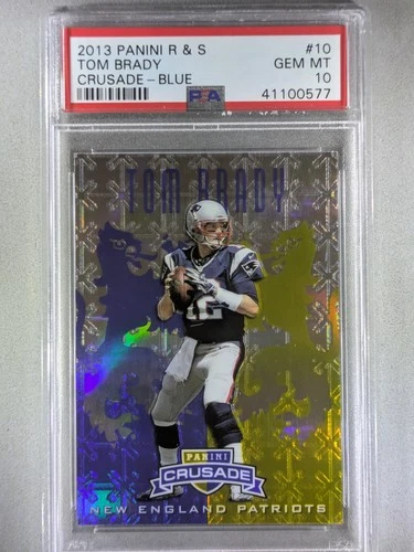 2013 Panini Rookies & Stars Crusade Tom Brady #10 Patriots PSA 10