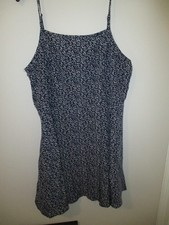 Womens blue white floral sundress Shein Curve plus size 3XL