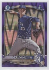 2025 Bowman Chrome Prospects Purple RayWave Refractor 18/250 Blake Wolters 05k6