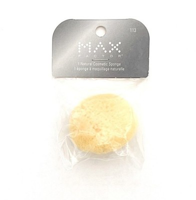 Max Factor Natural Cosmetic Makeup Sponge #113 Round Yellow Standard
